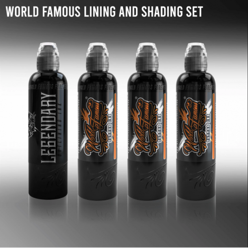 WORLD FAMOUS LINING AND SHADING INK SET 120ml / 4oz